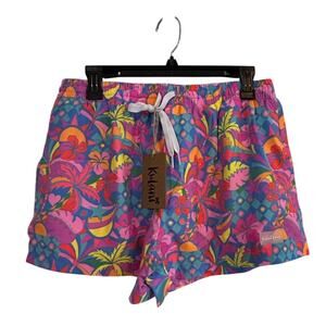 KULANI KINIS NWT $75 Men's Stretch Swim Trunks Rainbow Size L